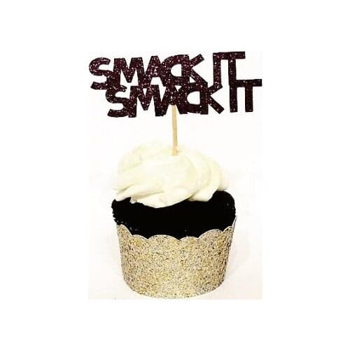 Glitter cupcake topper cool Bachelorette bridal shower food Picks wedding engagement party cake toppers