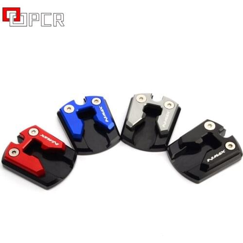 Motorcycle Side Stand Pad Plate Kickstand Enlarger Support Extension For YAMAHA NMAX N-MAX 125 155 2015-2019