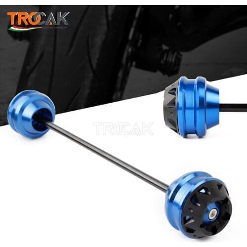 For SUZUKI GSXS1000 GSX-S1000 F/S GSX-S 1000 F S 2015 Motorcycle CNC Rear Wheel Fork Axle Sliders Cap Crash Falling Protector