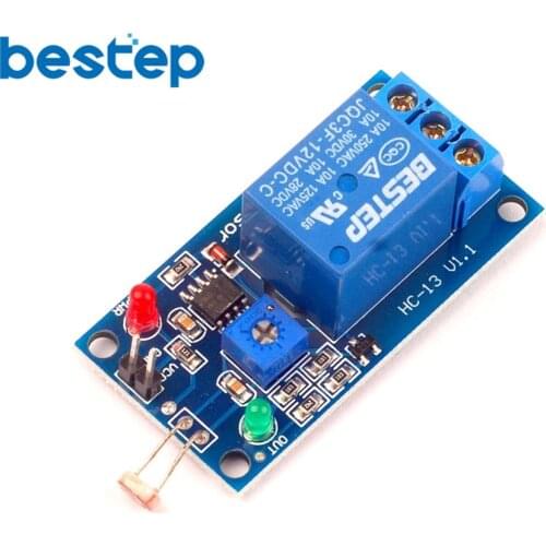 5V 12V Light Photoswitch Sensor Switch LDR Photoresistor Relay Module Light Detection Photosensitive Sensor Board For Arduino