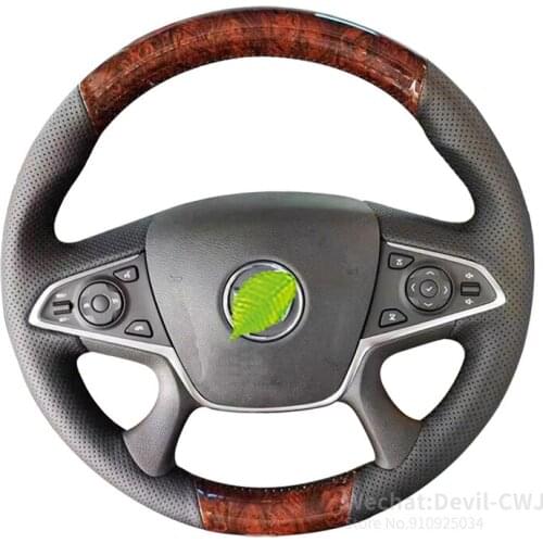 Alcantara leather steering wheel cover For Buick GL8 ES 2014 2015 2016 2017 2018 2019 2020 hand-stitch 2013-2021 Car Accessories