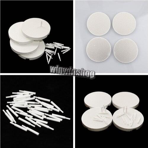 Dental Lab Round Firing Trays 80mm x 10mm with 40pcs Zirconia Pins