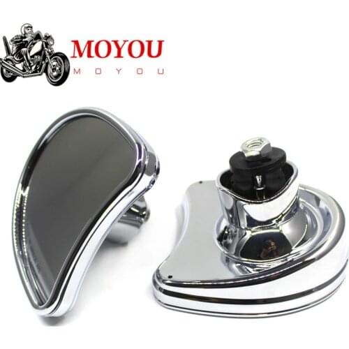 Motorcycle Chrome Batwing Fairing Mount Mirrors Side Rear View For Harley Electra Street Glide 1996-2013
