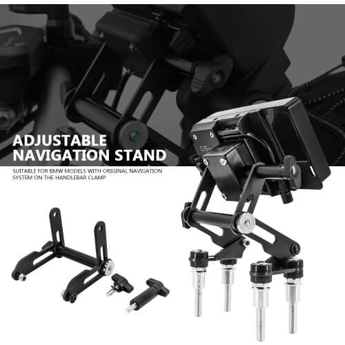 Motorcycle Adjustable Extend Stand Holder Phone Mobile Phone GPS Navigation Plate Bracket For BMW F750GS F850GS ADV G310GS G310R