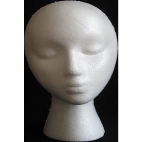 New Female Popular Foam Mannequin Head Model Hat Wig Jewelry Holder Shop Display Stand Model