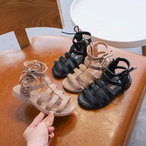 New Childrens Sandals Girls Fashion Roman Shoes Childrens Casual Korean Version of Sandals Toddler Girl Shoes