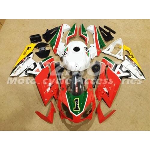 New ABS motorcycle Fairing For Aprilia RS125 2006 2007 2008 2009 2010 2011 RS125 06 11 Injection Bodywor White Red V5