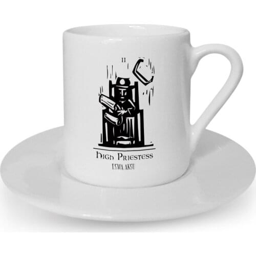 Personalized Tarot High Priestess (Saint) Turkish coffee Cup