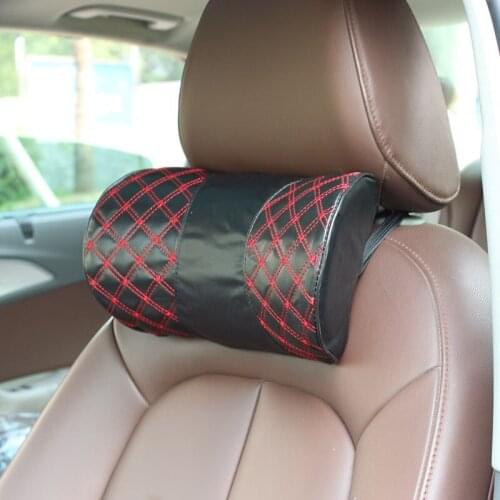 Rundong Red Wine Automotive Interior Series Wine U Type Automobile Comfortable Headrest Red Line White Line R 7261
