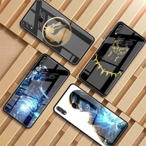 Scorpion Sub Zero Mortal Kombat x Tempered Glass Phone Case For Huawei P20 P30 P40 P40 Lite Pro Psmart Mate 20 30 Cover Shell