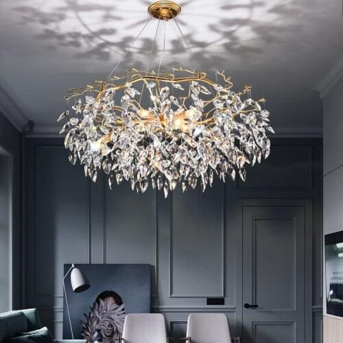 Modern LED Crystal Chandelier Lighting Luxury Home Decoration Chandeliers Living Room Hanglamp K9 Crystal Lobby Ceiling light