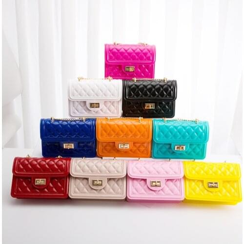 Jelly Handbags Womens Shoulder Bag PVC Mini Crossbody Bags for Women Small Cluth Purse Clear Transparent Messenger Bag