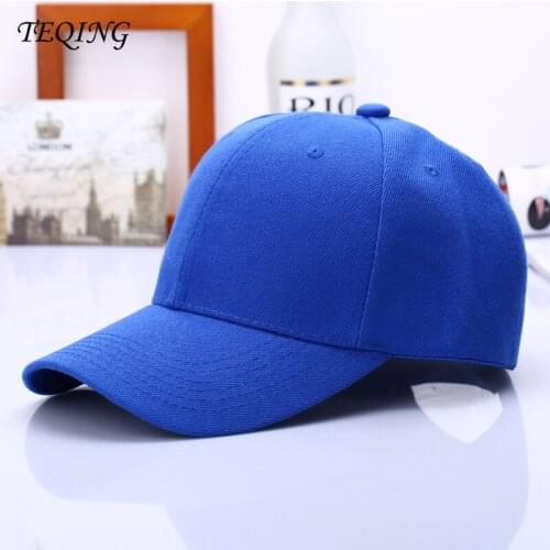 TEQING 2017 New Baseball Hat Summer Style Soild Color Baseball Caps Men Womens Red Breathable Team Hat H-31