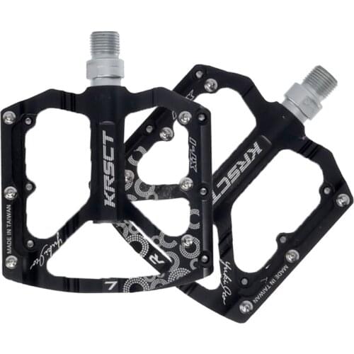 KRSCT Bicycle Pedals Bicycle Pedals 9/16 Inch Spindle Universal Cycling Pedals Aluminum Alloy Light Bike Pedals