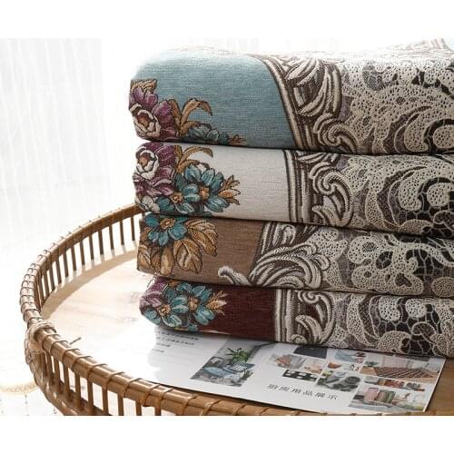 Chenille Fabric Breathable Wear-resistant Thick Soft Sofa Tablecloth Pillow Table Runner Door Curtain Handmade DIY Fabrics