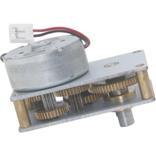 ZB4124-300 Reduction Motor, DC 6V 27 RPM Valve Gear Motor Low Speed Metal Gear Motor