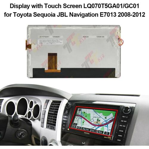 LQ070T5GC01 Dashboard lcd Display with Touch Screen for Toyota Camry Sienna Tundra Navigation