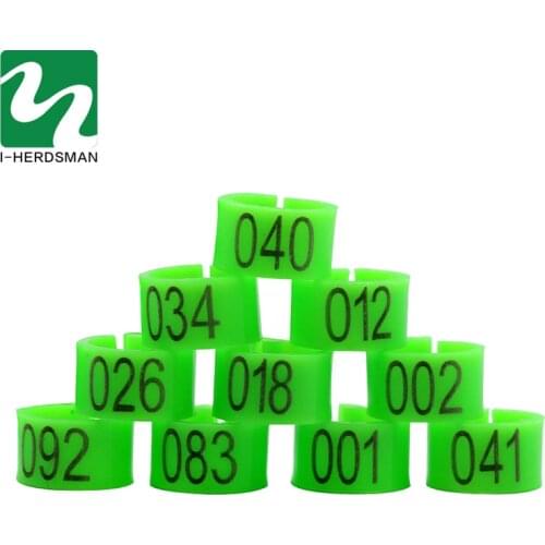 2 Set Of 1-100 Numbered 10mm Poultry Bird Pigeon Duck Chicken Clip Leg Color Foot Rings Pet Management Logo Identification Tool