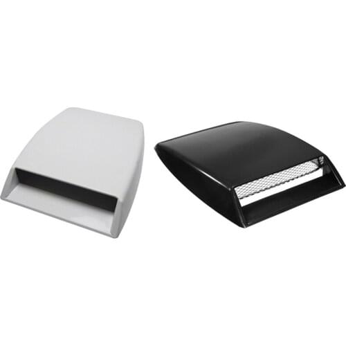 2PCS Car Air Inlet Fake Air Vent Decoration Hood Scoop Gill Simulation Shark Air Vent Decoration Air Vent