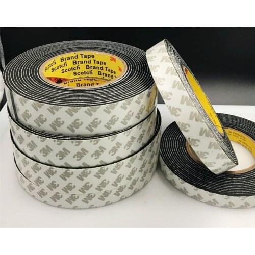 3MM 4 Meters Thick Single Side Adhesive EVA Traceless Tape 30-50mm Wide Sponge Tape