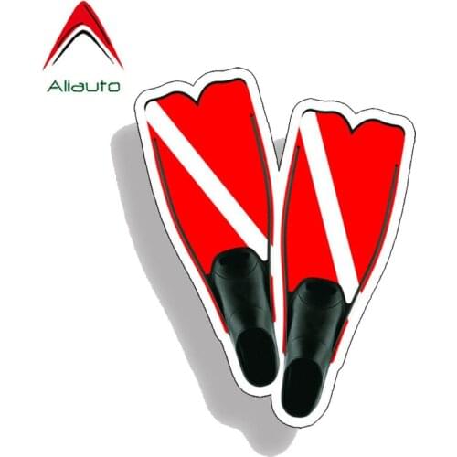 Aliauto Personality Scuba Dive Fins Stickers Reflective Car Decal Automobiles & Motorcycles PVC Waterproof,10cm*14cm