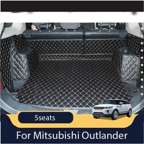 Car Travel Brand Custom Special Trunk Mats For Mitsubishi Outlander 5seats Durable Waterproof Luggage Mats For Outlander