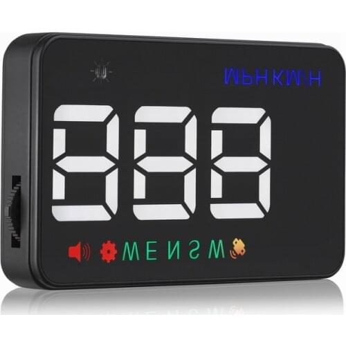 Car HUD Head Up Display GPS Speedometer Speedo Digital Over Speed Alert Windshield Projetor Auto Navigation A5 Universal