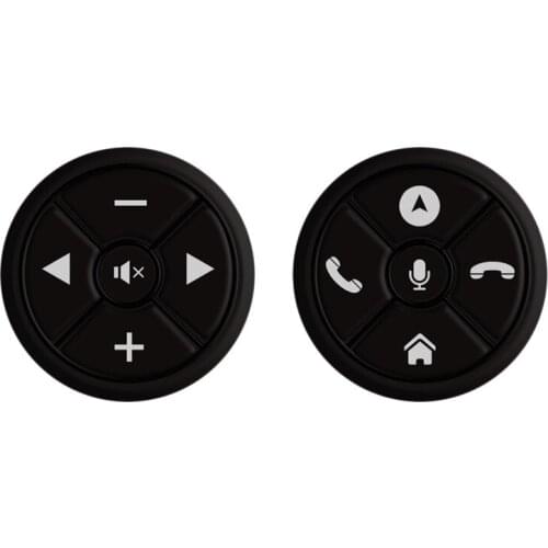 Car Steering Wheel Controller,Universal Multifunction Steering Wheel Radio Remote Control Buttons USB Rechargeable