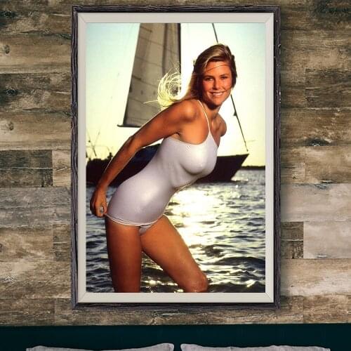 E358 Christie Brinkley Sexy Model Movie Star Wall Silk Cloth Poster Art Home Decoration Gift