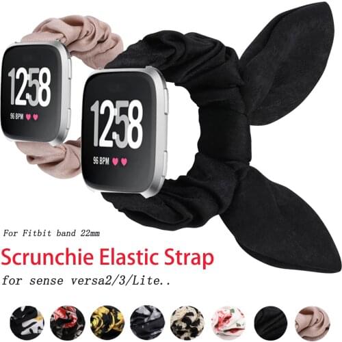 Elastic Watch Band for Fitbit Versa3/Sense 20mm Bracelet Band for Fitbit Versa2 Band 22mm Expansion Stainless Steel Bracelet