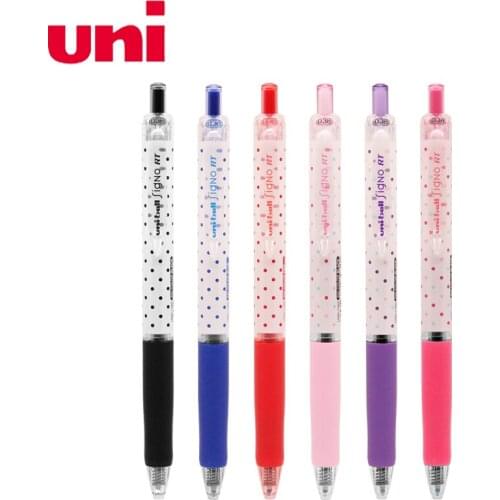 4/6/10 Pcs 2019 UNI Color Rod Dot Pen 0.38mm UMN-138S Press Type New Pen Bullet Gel Pen SignoRT Series Streamline Design