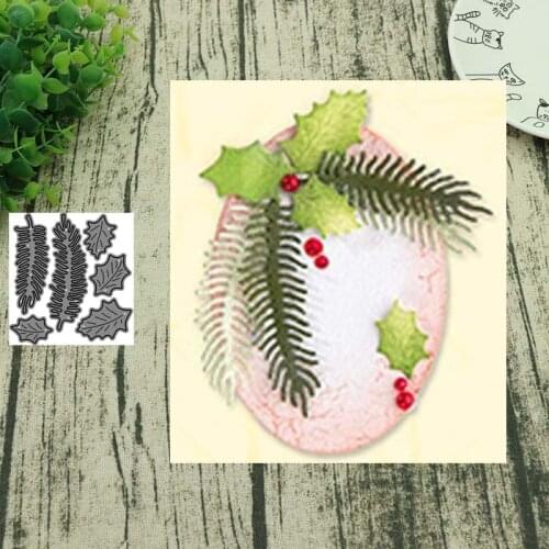 Metal cutting dies Christmas leaves cut mold Scrapbook paper craft knife mould blade punch stencils