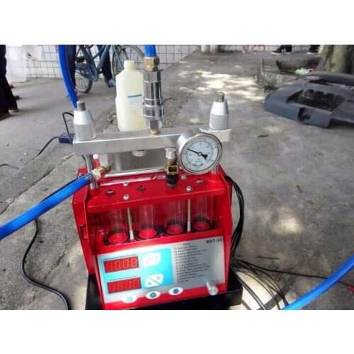 MST-30 Ultrasonic Cleaning Machine Dismantle the Carbide of Injector 4 jars cylinders ultrasonic injector cleaning machine