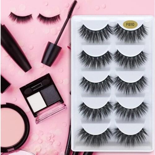 False Eyelashes 1 Box Simulation Eyelashes Eco-friendly Realistic Looking Faux Mink Hair Natural Look Mink Flase Lashes forWomen