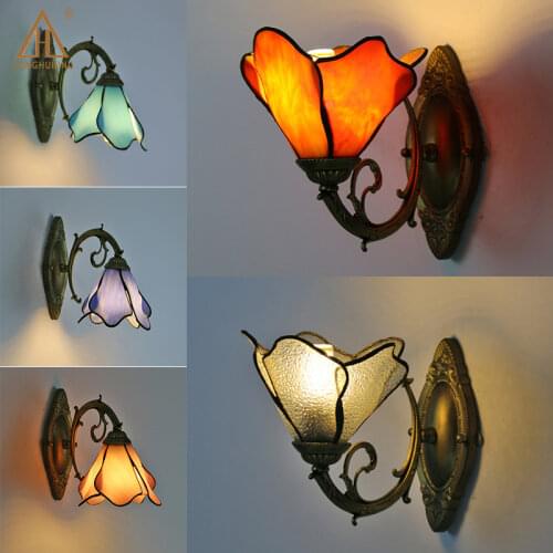 Tiffany Balcony Aisle Wall Lamp Bedroom Living Room Wall Lamp Simple Wall Lamp