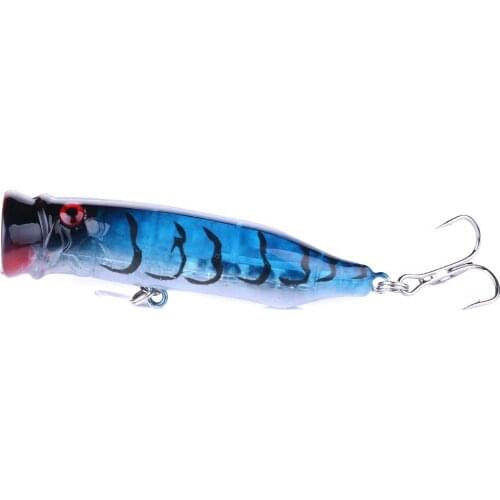 NEW Popper lure 7cm 9g unpainted fishing lures wobblers trolling top water bass bait pesca isca artificial balance weight goods