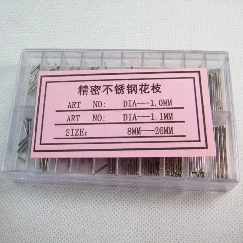 Watch Bracelet Pin friction bar assortment of 300pcs 8 to 26mm NEW