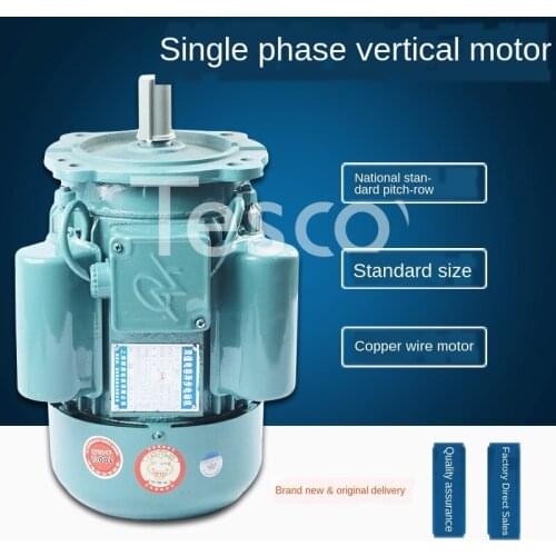 Single-Phase Vertical 220V Motor 1.1W/1.5/2.2//3kW Copper Wire Household Large Flange Reducer Motor