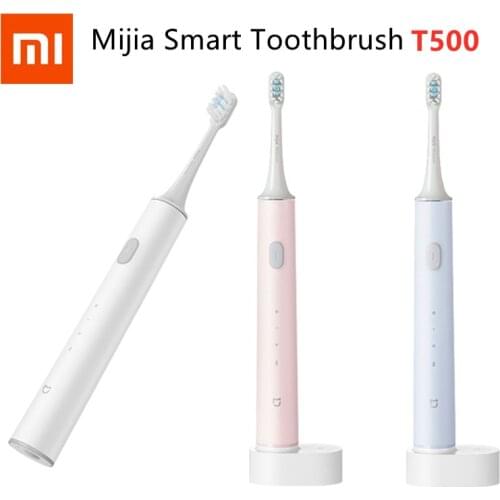 Original Xiaomi Mijia T500 Electric Toothbrush Smart Sonic Brush Ultrasonic Whitening Teeth vibrator Oral Hygiene Cleaner