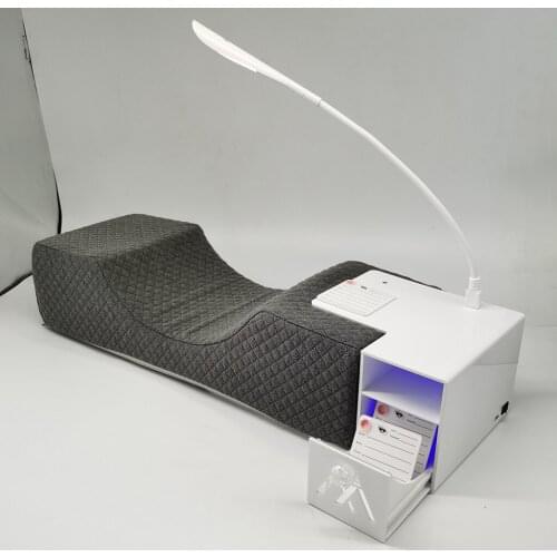 Professional Eyelash Extension Pillow Cushion Neck Support W/ Shelf Light