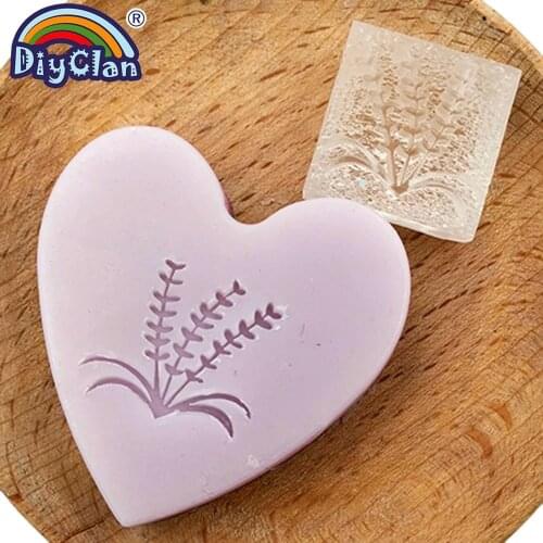 Lavender Handmade Clear Stamp Grass Plant Seal Soap Making Mold Botany Natural Crafts Scrapbooking Chapters Custom Z0076YZ