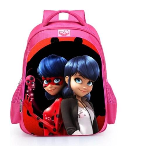 Disney girls cartoon backpack schoolbag schoolgirl schoolbag pink schoolbag lightening backpack schoolgirl