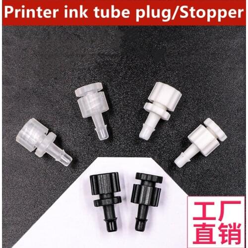 Ink Tube Connector for Large format Printer ink tube joint plastic stopper hose plastic plug Solvent Printer ink pipe choke plug