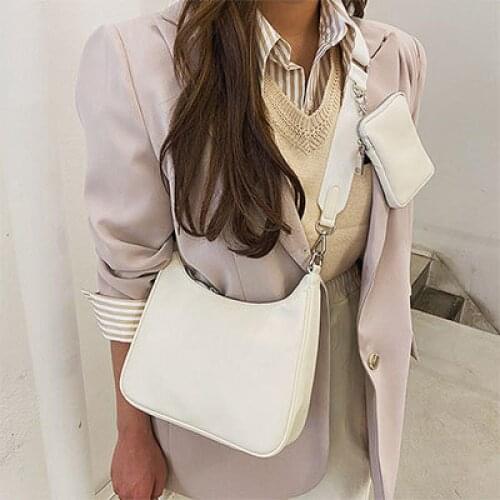 Casual nylon cloth bag new niche design 3 in 1 transformation underarm bag 2021 simple and versatile messenger bag