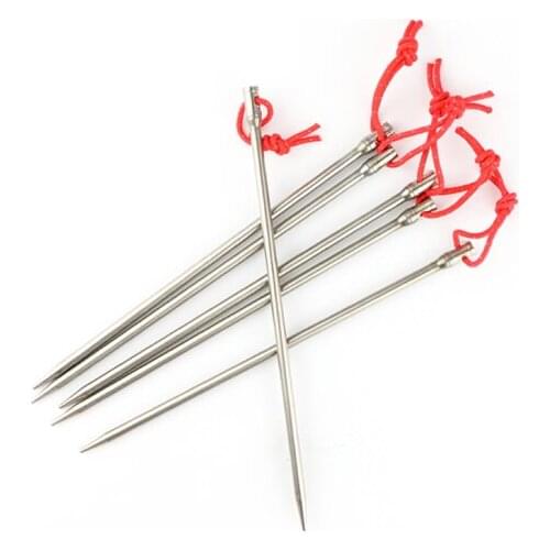Titanium Pegs Camping Tent Stakes Heavy Duty Tent Nail Outdoor Picnic Tent