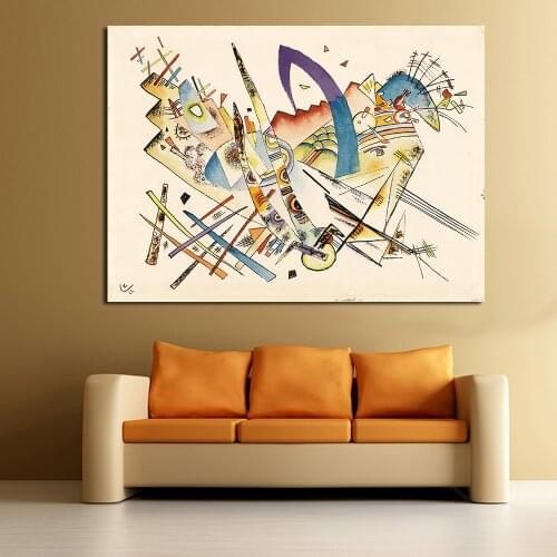 Wassily Kandinsky Paintings For Living Room Wall Paintings On Canvas Oil Painting Wall Pictures No Frame