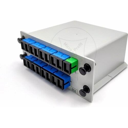 10pcs/lot 1x16 SC/UPC Cassette Insertion Type Fiber Optic Splitter Box Cassette Insertion Type Fiber Optic SplitterFree delivery