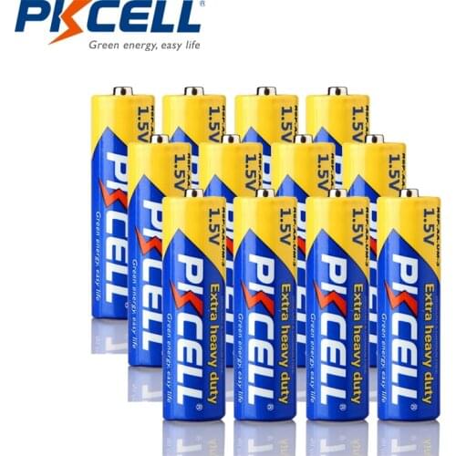 12Pcs 1.5V AA R6P AM3 UM3 Carbon Zinc non-rechargeable Super Heavy Duty Battery primary batteries for Radio Toys etc