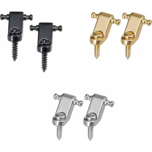 2 Pieces Guitar Iron Roller String Trees String Retainer Guide for Electric Guitar Parts