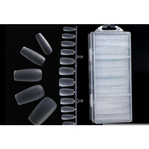 360pcs Ultra Thin False Nails Tapered Matte Ballerina Fake Nails Artificial Nail Art Tips Salon Quality Manicure Supply